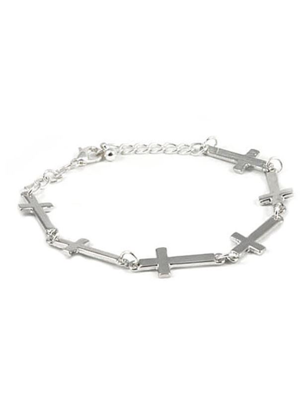 Armband - Fancy Me Cross Silver Bracelet