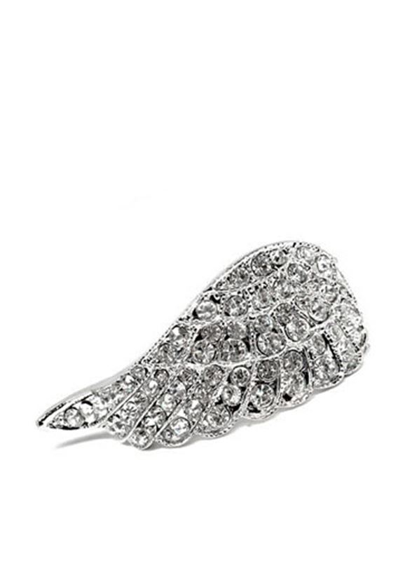 Rea - Glitter Wing Silver Bracelet