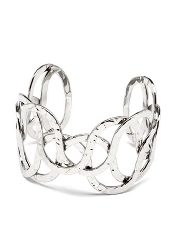 Armband - Cuff Link Silver Bracelet