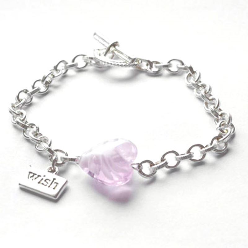 Armband - Armband Rosa Hjärta