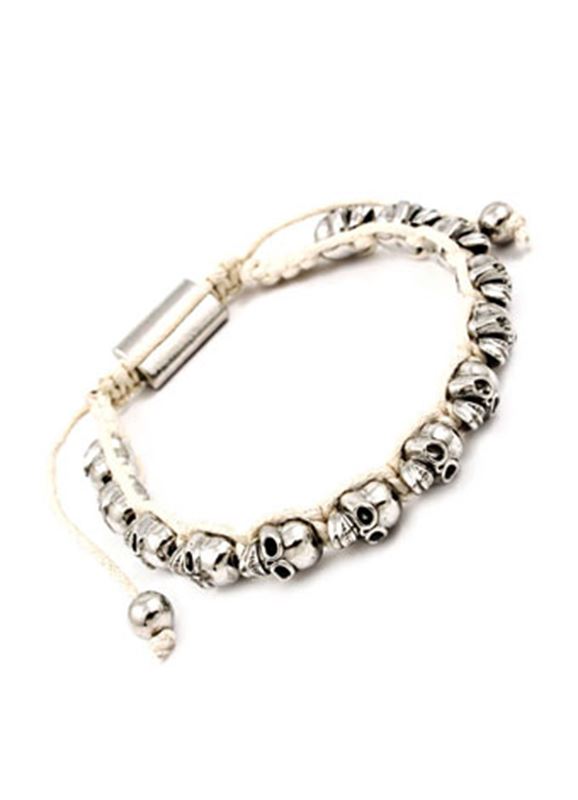 Armband - Skull Trend White/Silver Bracelet