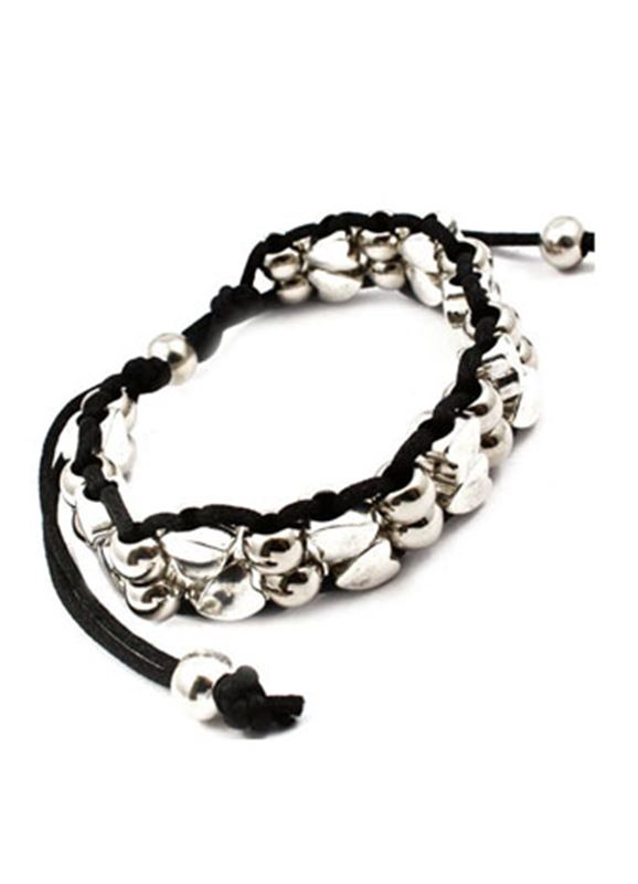 Armband - Two Hearty Silver Bracelet