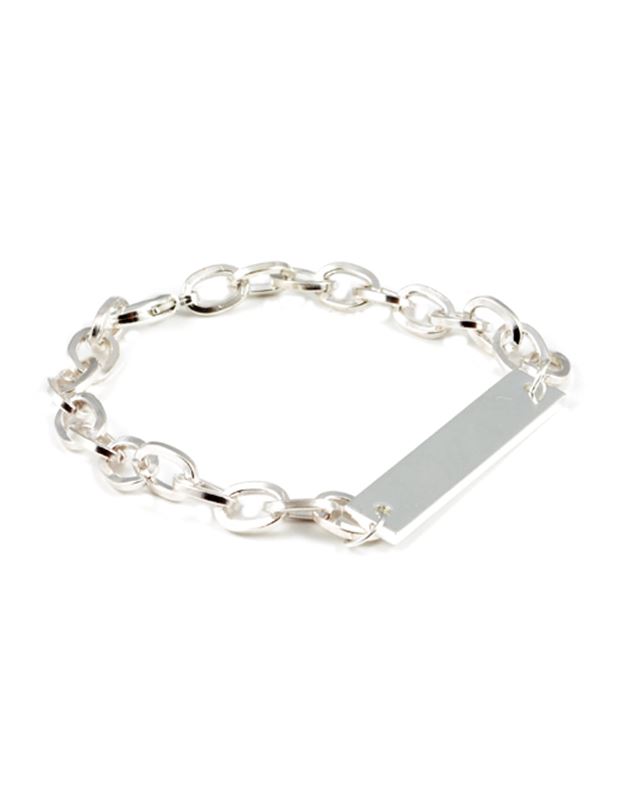 Armband - Lace Brick Silver Bracelet
