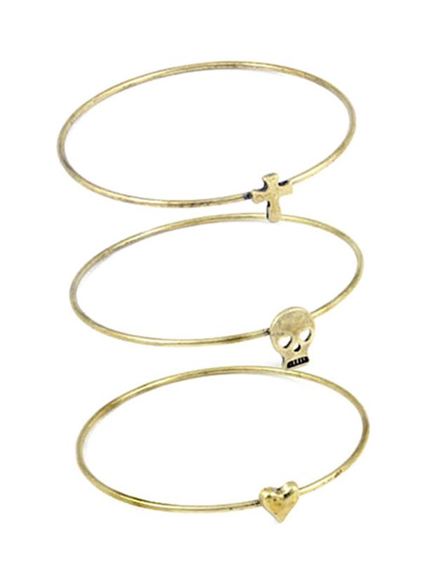 Armband - Three Symbol Gold Bracelet