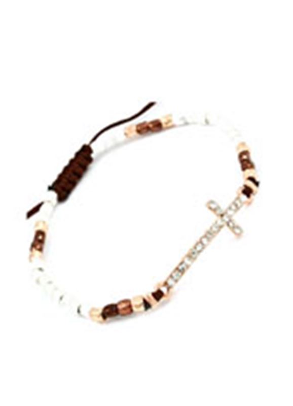Rea - Solid Cross Copper Bracelet